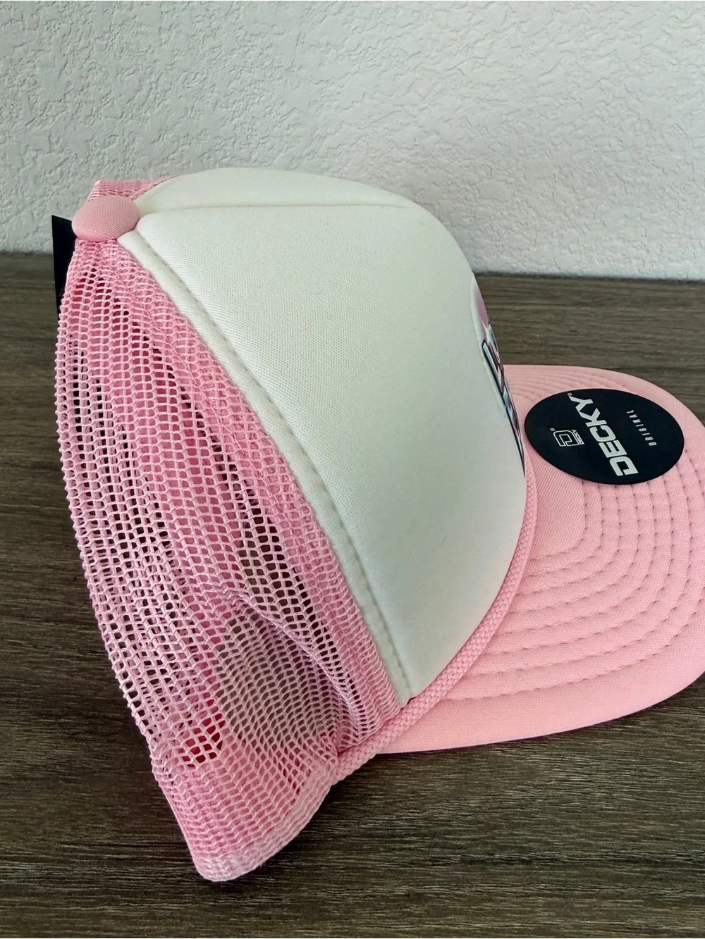 Lovers & Friends 2023 Festival Trucker Hat Pink White NWT Snapback OS